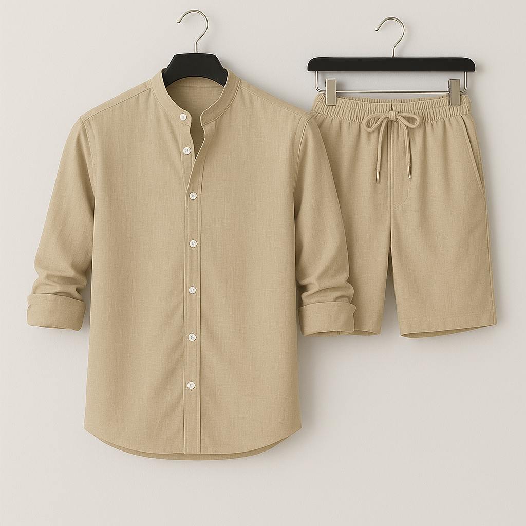 Entspanntes Herren Leinen Set