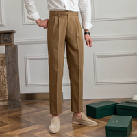 Herren Bundfaltenhose mit hohem Bund - Elegant & Zeitlos