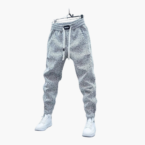 Gemusterte Herren Freizeithose