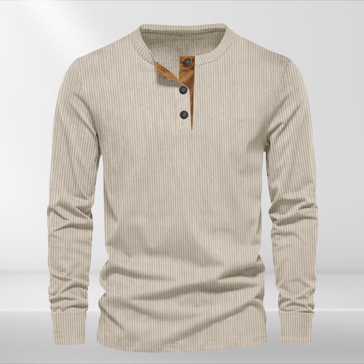Gestreiftes Herren Langarmshirt