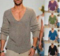 Herren Strickpullover mit V-Ausschnitt - Elegante Passform