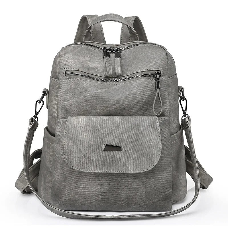 Eleganter Vegan Leder Damen Rucksack