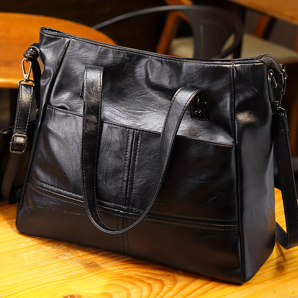 Elegante Vegane Damen Handtasche im Retro-Stil