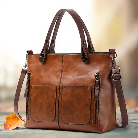 Elegante Damen Handtasche mit Trageketten