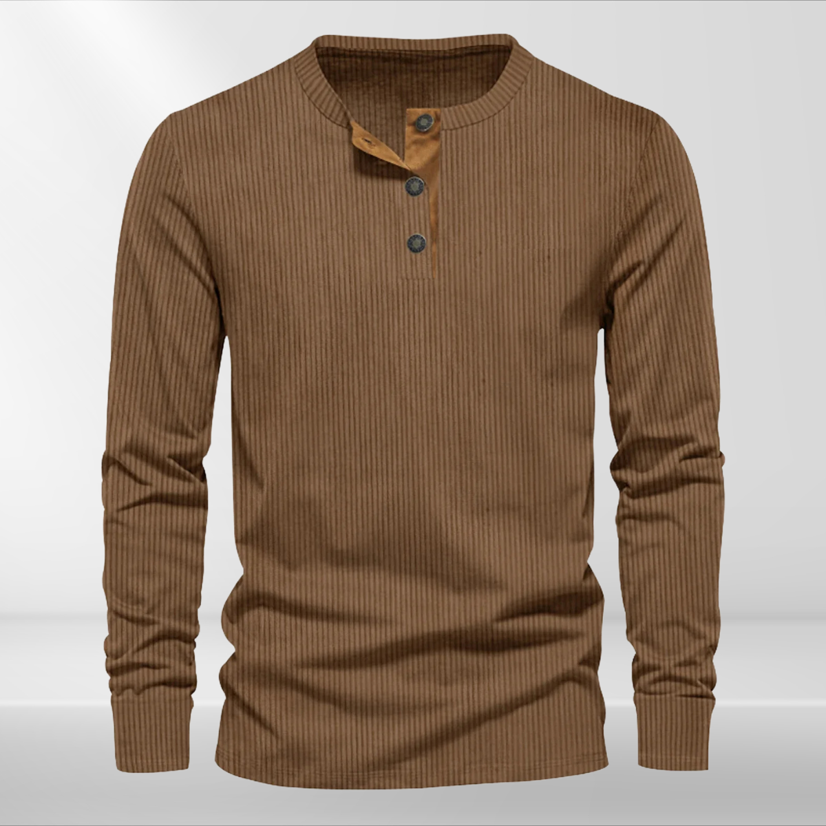 Gestreiftes Herren Langarmshirt