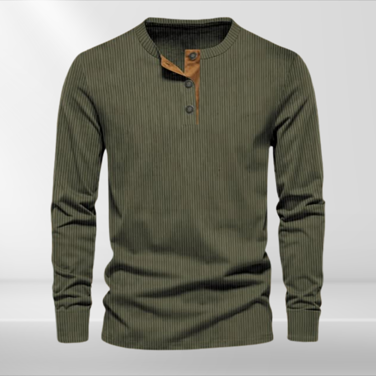 Gestreiftes Herren Langarmshirt