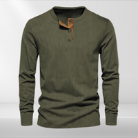 Gestreiftes Herren Langarmshirt