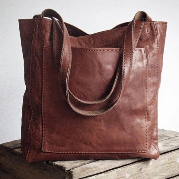 Elegante Damen Vintage Ledertasche