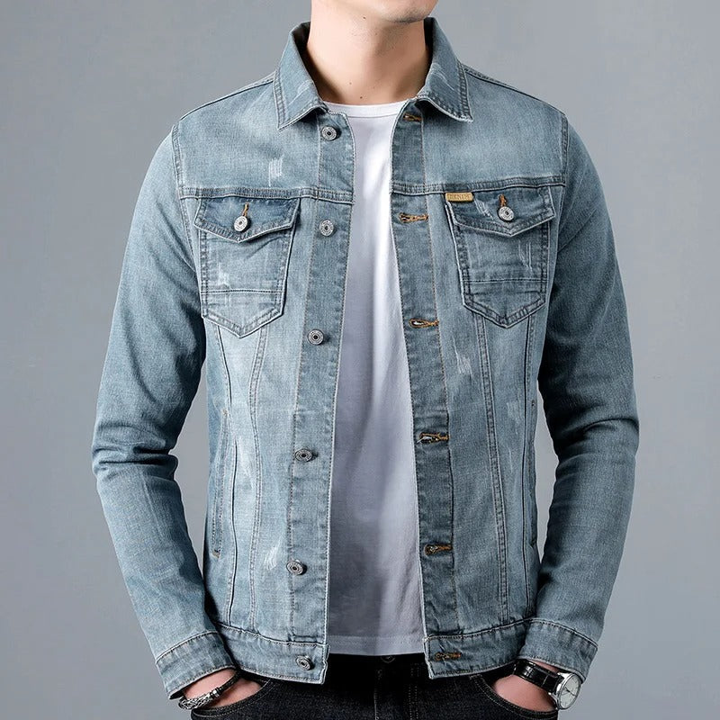 Gewaschene Herren Jeansjacke