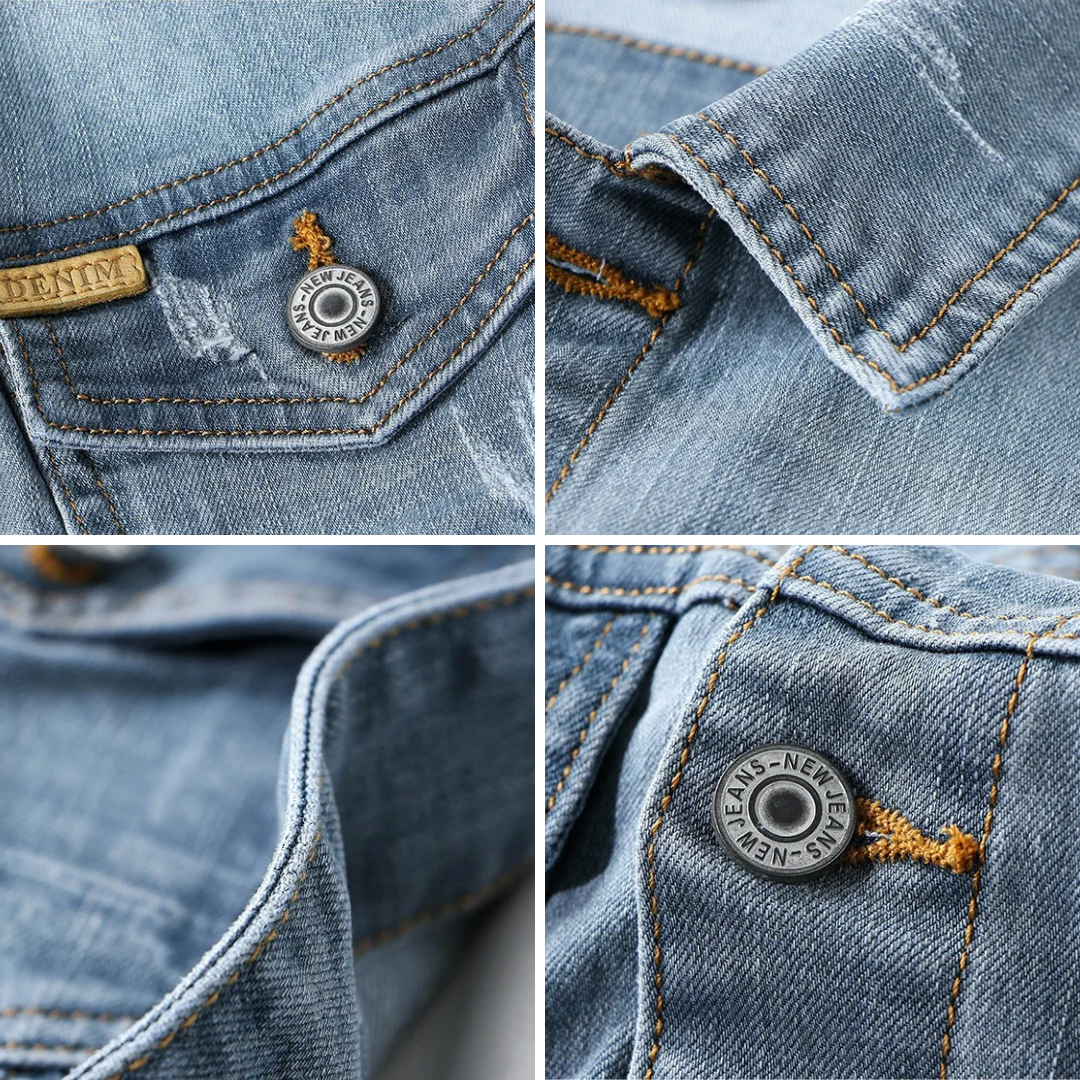 Gewaschene Herren Jeansjacke