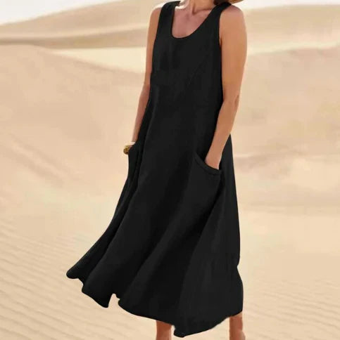 Madeline - Damen Übergrosses Tank-Shirt-Kleid