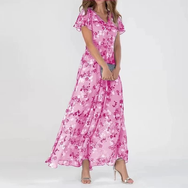 Helene | Damen Sommerkleid mit Blumenmuster