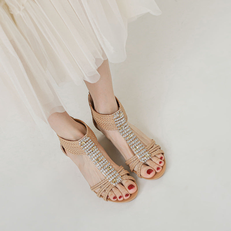 Ilse | Dames Boho-Keilsandalen